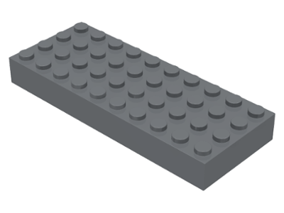 Brick 4 x 10 in Dark Bluish Gray