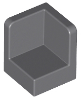 Panel 1 x 1 x 1 Corner in Dark Bluish Gray