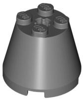 Cone 3 x 3 x 2 in Dark Bluish Gray