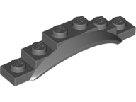Wheel Arch, Mudguard, 1 1/2 x 6 x 1 [Arch Extended] in Dark Bluish Gray