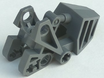 Large Figure Foot, with Ball Joint Socket with Flat Top 3 x 6 x 2 1/3 in Dark Bluish Gray