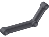 Technic Link 1 x 9 Bent (6 - 4) in Dark Bluish Gray