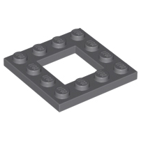 Plate Special 4 x 4 with 2 x 2 Opening in Dark Bluish Gray