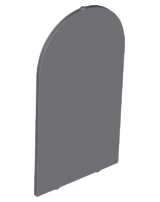Glass for Frame 1 x 6 x 7 with Bow in Dark Bluish Gray