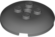 Dish 4 x 4 with 4 Studs in Dark Bluish Gray