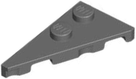 Wedge Plate 2 x 4 27° Left in Dark Bluish Gray