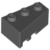 Brick Wedged, Angled 3 x 2 Right in Dark Bluish Gray