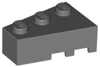 Brick Wedged, Angled 3 x 2 Left in Dark Bluish Gray