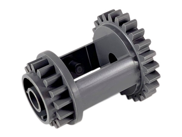 Technic Gear Differential, 24 -16 Tooth with Clutch on Both Sides in Dark Bluish Gray