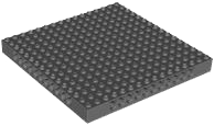 Brick Special 16 x 16 x 1 1/3 with Pin Holes in Dark Bluish Gray