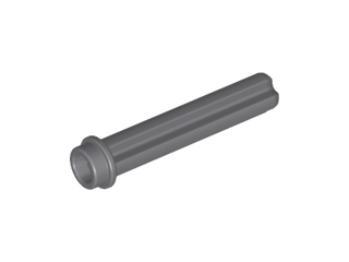 Technic Axle 3 with Stud in Dark Bluish Gray