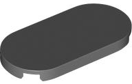 Tile Round 2 x 4 in Dark Bluish Gray