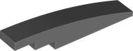Brick Curved 1 x 6 in Dark Bluish Gray