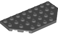Wedge Plate 4 x 8 Cut Corners in Dark Bluish Gray