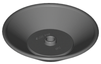 Dish 5 x 5 in Dark Bluish Gray