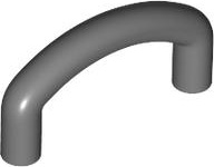 Bar, Curved U-Shape 2 x 3 in Dark Bluish Gray