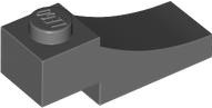 Brick Curved, 3 x 1 with 1/3 Inverted Cutout in Dark Bluish Gray