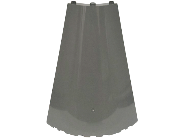 Panel 8 x 8 x 12 Quarter Round Cone in Dark Bluish Gray