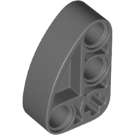 Technic Beam 2 x 3 L-Shape with Quarter Ellipse Thick in Dark Bluish Gray