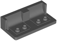 Panel 3 x 6 Car Seat with 4 Studs in Dark Bluish Gray