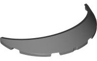 Wheel Arch, Mudguard 8 x 4 x 1 in Dark Bluish Gray