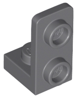 Bracket 1 x 1 - 1 x 2 Inverted in Dark Bluish Gray