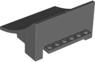 Brick Curved 8 x 8 x 4, Ramp in Dark Bluish Gray