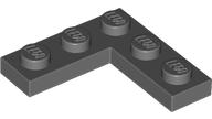 Plate 3 x 3 Corner in Dark Bluish Gray