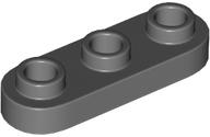 Plate Special 1 x 3 Rounded with 3 Open Studs in Dark Bluish Gray