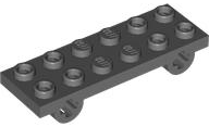 Plate Special 2 x 6 with Axle Holes in Dark Bluish Gray