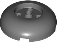 Brick Round 4 x 4 Dome Top with Round 2 x 2 Recessed, 4 Studs in Dark Bluish Gray