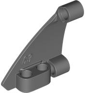 Technic Panel Triangle 5 x 4 Left in Dark Bluish Gray