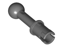 Technic Pin with Friction, Bar 2L and Towball in Dark Bluish Gray