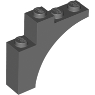 Brick Arch 1 x 4 x 3 in Dark Bluish Gray