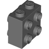 Brick Special 1 x 2 x 1 2/3 with 8 Studs on 2 Sides in Dark Bluish Gray