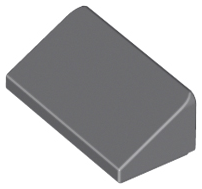 Brick Sloped 30° 1 x 2 x 2/3 in Dark Bluish Gray