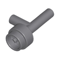 Weapon Gun / Torch (Space) [No Grooves] in Dark Bluish Gray