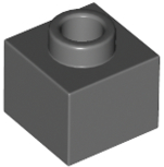 Plate 1 x 1 x 2/3 with Open Stud in Dark Bluish Gray