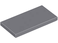 Tile 2 x 4 with Groove in Dark Bluish Gray