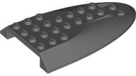 Aircraft Fuselage Curved Aft Section 6 x 10 Top in Dark Bluish Gray