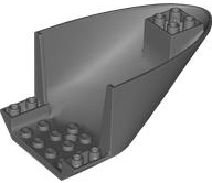 Aircraft Fuselage Curved Aft Section 6 x 10 Bottom in Dark Bluish Gray