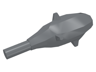 Weapon Club Small, Spikes (Caveman) in Dark Bluish Gray