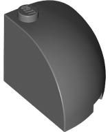 Brick Round Corner 3 x 3 x 2 Dome Top in Dark Bluish Gray