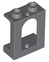 Window 1 x 2 x 2 Castle in Dark Bluish Gray