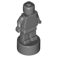 Minifig Trophy Statuette in Dark Bluish Gray