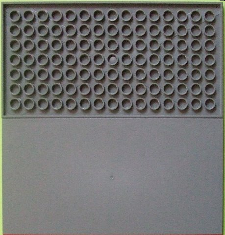 Tile 8 x 16 with Bottom Tubes in Dark Bluish Gray