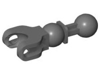 Large Figure Skeletal, Limb, 5L with Ball Joint on Axle and Ball Socket in Dark Bluish Gray