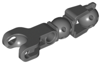 Large Figure Skeletal, Limb with Ball Joint, and Ball Socket and Hole in Dark Bluish Gray