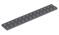 Plate 2 x 14 in Dark Bluish Gray