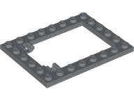 Plate Special 6 x 8 Trap Door Frame Horizontal [Long Pin Holders] in Dark Bluish Gray